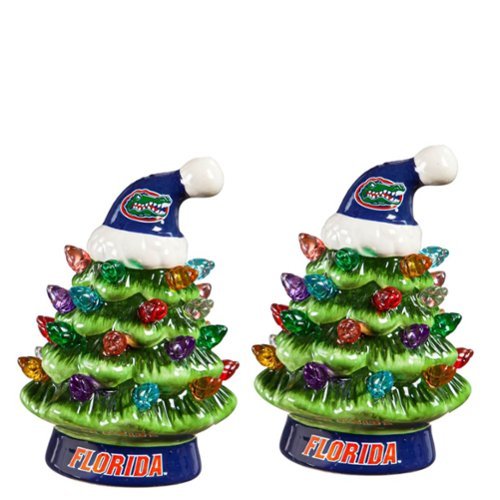 Evergreen Enterprises - Florida Gators 2-Pack 4" Ceramic LED Christmas Tree Set - Multicolor-Front_Standard 