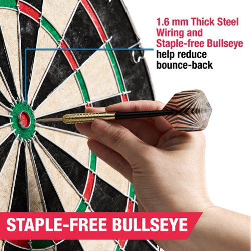 MD Sports 18 in Sisal Dartboard with Staple-Free Bullseye and Steel Tip Dart Set Perfect Replacement Dartboard - ‎Black / Green / Red HOW TO BUY