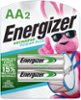 Energizer - Rechargeable AA Batteries (2 Pack), Double A Batteries-Front_Standard
