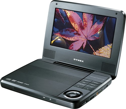  Dynex™ - 7&quot; Portable DVD Player - Multi