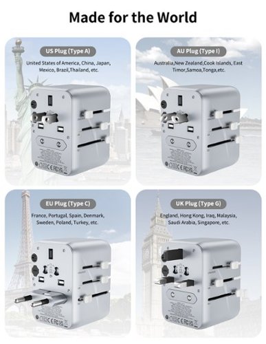 Momax 1-World 3-Port Travel Charger 20W - White HOW TO BUY