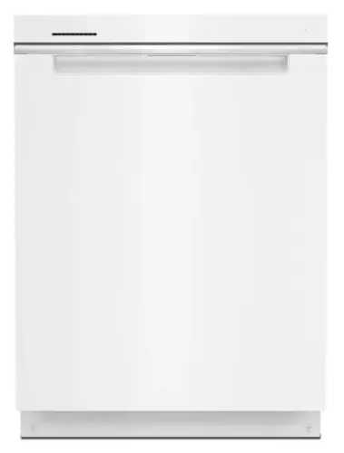 Front. Whirlpool - 24 inch Top Control Built-In Stainless Steel Tub Dishwasher with 3rd Rack, Large Capacity, 47 dBA - White.