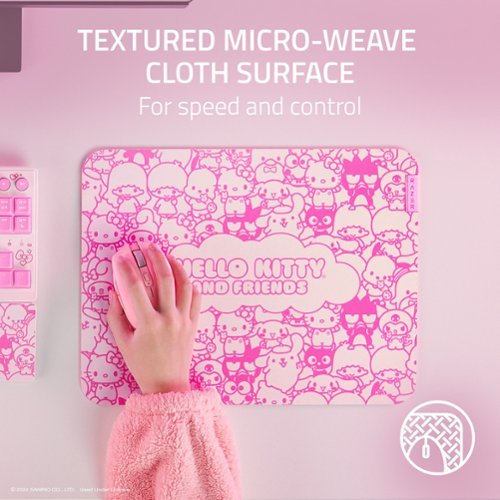 RAZER GIGANTUS V2 SOFT GAMING MOUSE PAD (MEDIUM) - HELLO KITTY EDITION - PINK WORLDWIDE DELIVERY
