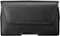 Insignia™ - Leather Hip Case for Most Large-Size Cell Phones - Black-Front_Standard
