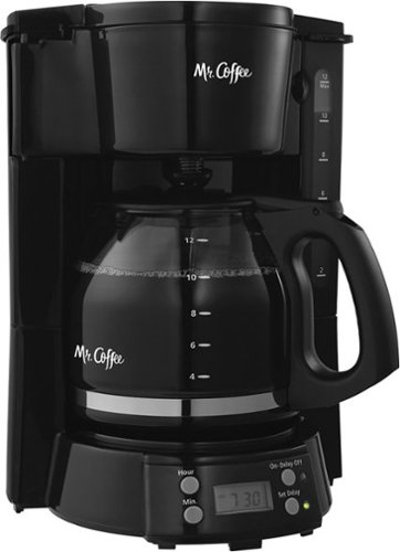  Mr. Coffee - 12-Cup Programmable Coffeemaker - Black