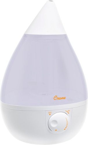 CRANE - 1 Gal. Drop Ultrasonic Cool Mist Humidifier - White