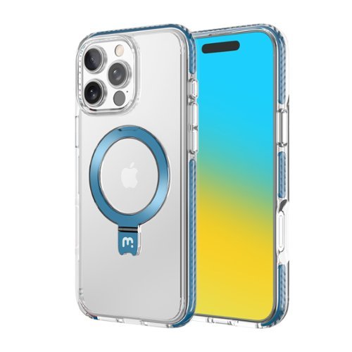 Mybat Pro - Lure Series Case with MagSafe Kickstand Ring for Apple iPhone 16 Pro Max - Blue-Front_Standard 