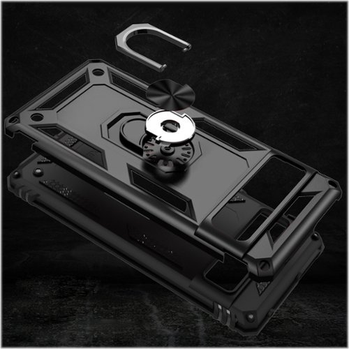SaharaCase Military Kickstand Series with Belt Clip Case for Google Pixel 7 Pro - Black SHOP ONLINE