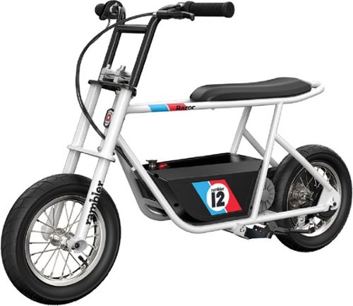 Razor - Rambler 12 eBike w/ 9.3 Max Operating Range and 14 mph Max Speed - White-Front_Standard 