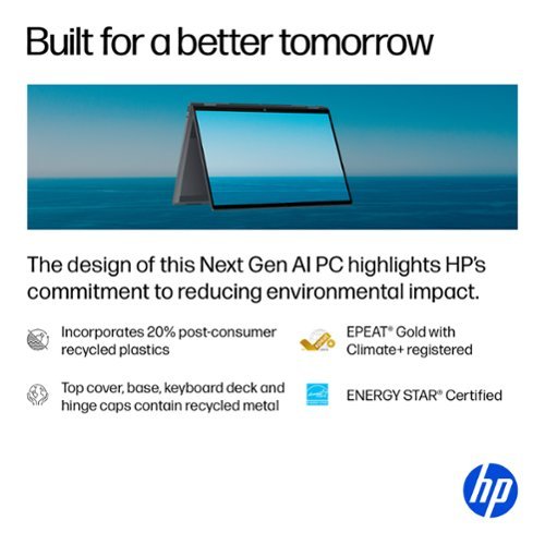 HP OmniBook X Flip - Copilot+ PC - 16 3K OLED Touch-Screen Laptop - Intel Core Ultra 9 - 32GB Memory - 2TB SSD - Eclipse Gray BUY IN MIDDLE EAST
