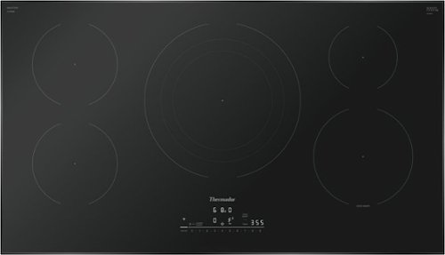 Thermador - Masterpiece Series 36" Built-In Electric Induction Cooktop with 5 Elements and Wifi - Black-Front_Standard 