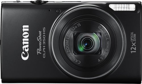  Canon - PowerShot ELPH 350 HS 20.2-Megapixel Digital Camera - Black