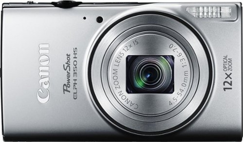  Canon - PowerShot ELPH 350 HS 20.2-Megapixel Digital Camera - Silver