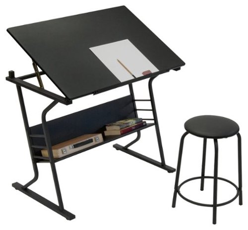 Studio Designs - Eclipse Craft Table - Black-Front_Standard 
