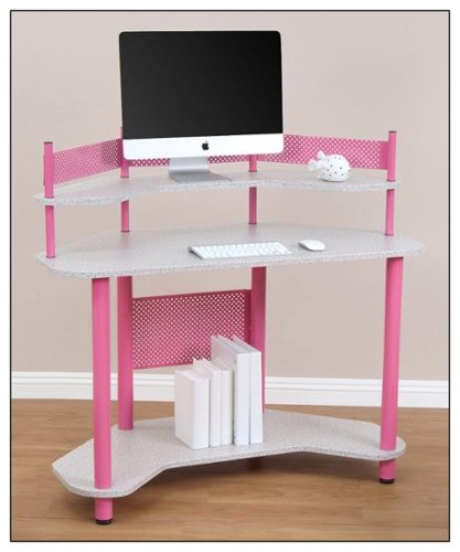 Calico Designs - Corner Computer Desk - Pink