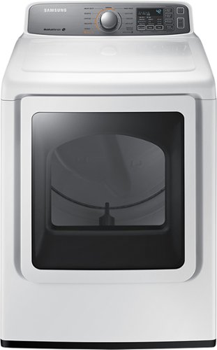 Samsung - 7.4 Cu. Ft. 11-Cycle Gas Dryer - White-Front_Standard 