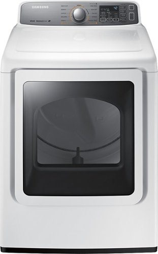  Samsung - 7.4 Cu. Ft. 11-Cycle Steam Gas Dryer - White