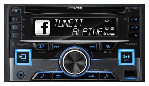  Alpine - CD - Built-In Bluetooth - Apple® iPod®-/Satellite Radio-Ready - In-Dash Receiver - Black