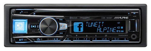  Alpine - CD - Built-in Bluetooth - Apple® iPod®-/Satellite Radio-Ready - In-Dash Receiver - Black