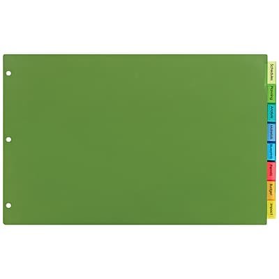 Avery - Big Tab Insertable Plastic Dividers for 11" x 17" Binders, 8 Tabs - Multicolor-Front_Standard 