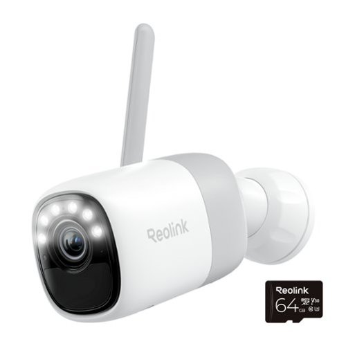 Reolink - Altas Series B630 2K 4MP Battery Security Camera Wireless WiFi with Pre-Record, ColorX, Long Batt. Life and 64GB SD Card - White-Front_Standard 