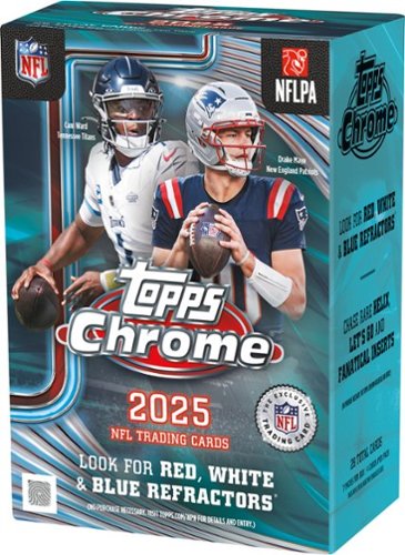 2025 Topps Chrome Football Blaster Box-Front_Standard 
