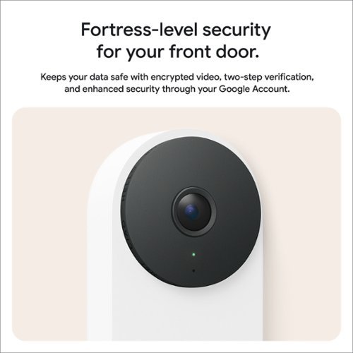 Google Nest Doorbell (wired, 3rd gen) - Latest Model - 2K Video and Gemini - Hazel BUY IN QATAR
