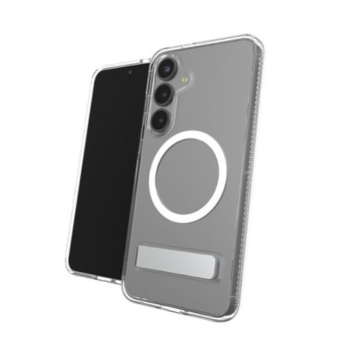 ZAGG Crystal Palace Snap MagSafe Compatible Case w/ Kickstand for Samsung S25+ - Clear GLOBAL SHIPPING