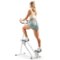 Sunny Health & Fitness - Smart Foldable Cardio Stair Climber with SunnyFit App Trainer‑Led Workouts and Performance Tracking - White-Front_Standard