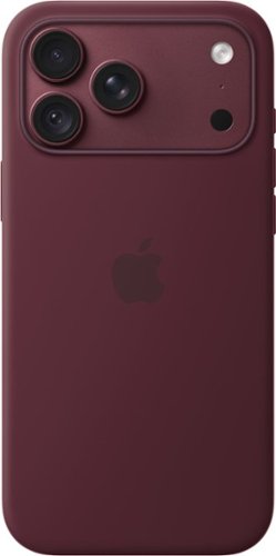 Apple - iPhone 18 Pro Max Silicone Case with MagSafe - Burgundy