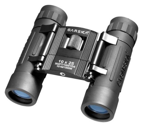 Barska - Lucid View 10 x 25 Compact Binoculars - Black