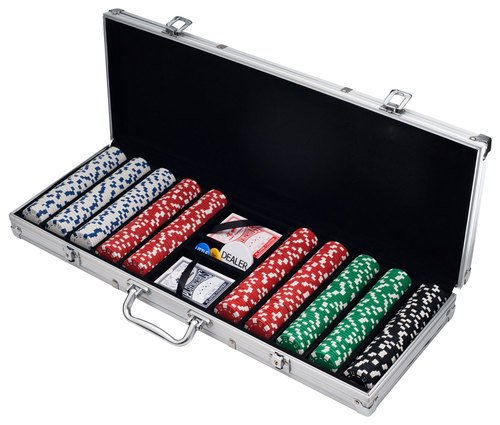  Trademark Global - 500-Piece 11.5-Gram Poker Chips - White/Red/Green/Black