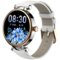 TOZO - Smart Watch for Men Women, AMOLED Screen, 10-Day Battery, 100+ Sport Mode, Health/Sleep, Calls/Text, 3ATM, iOS/Android - White Leather Strap - (2026)-Front_Standard