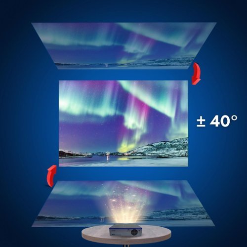 AAXA M7 1080p DLP Mini Projector, Direct Screen Mirroring, 1200 LED Lumens, Massive 3-hour battery, Dual Speakers - Gray/Black WORLDWIDE DELIVERY