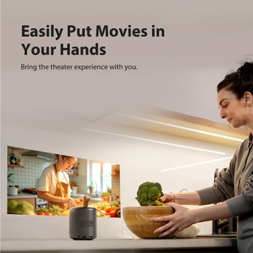 ETOE Dolphin DLP Projector, 1080P 500 ANSI Lumens, Google TV with Licensed Netflix, Dolby Atmos - Black BUY IN JAPAN