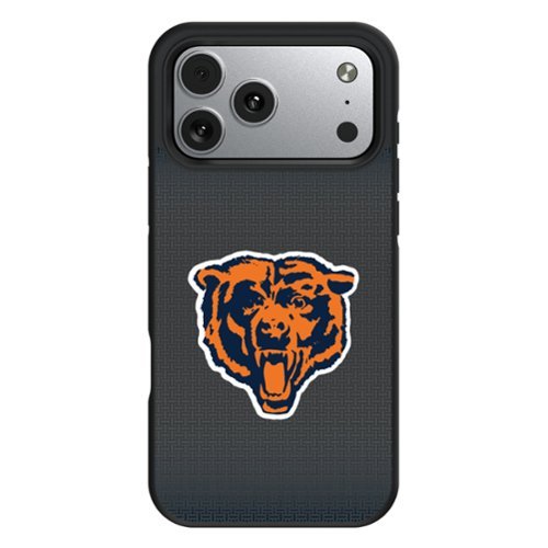 Keyscaper - NFL - Chicago Bears Bump Case with 8.2ft Drop Protection - 16 Pro Max - Black-Front_Standard 