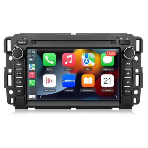 Junsun - For Chevrolet GMC Buick Chevy CarPlay 2+64GB Android 13 Car Stereo Radio GPS Navi BT FM WIFI RDS SWC - Black-Front_Standard 