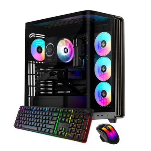 iBUYPOWER - Trace Gaming Desktop PC - Intel Core Ultra 7 265F, NVIDIA GeForce RTX 5070 12GB, 32GB DDR5 RGB, 2TB NVMe SSD - Black-Front_Standard 