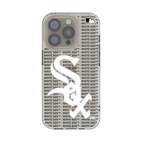 Keyscaper - MLB - Chicago White Sox Text Backdrop Clear iPhone Case - 16e - Multicolor-Front_Standard 