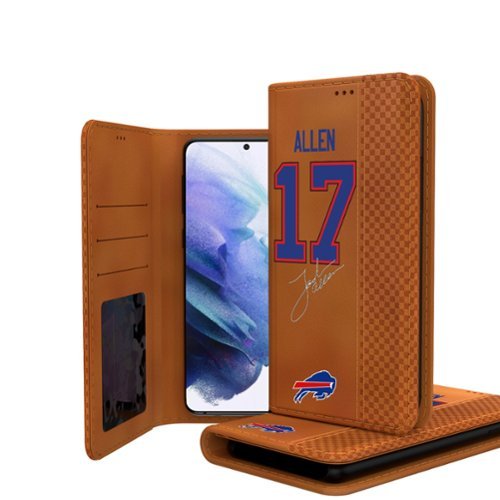 Keyscaper - NFL - Josh Allen Buffalo Bills Galaxy Folio Case - S24 - Brown-Front_Standard 