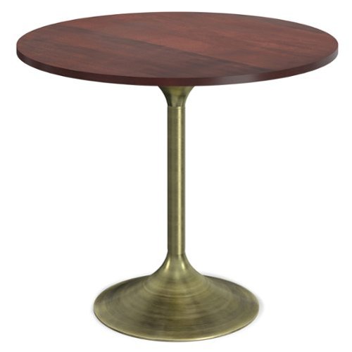 Simpli Home - Radford Dining Table - Walnut/Antique Brass