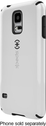  Speck - CandyShell Case for Samsung Galaxy S 5 Cell Phones - Nickel White/Black