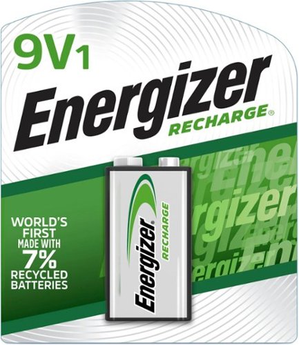 Energizer - Recharge 9 Volt Battery (1 Pack), Rechargeable 9V Battery