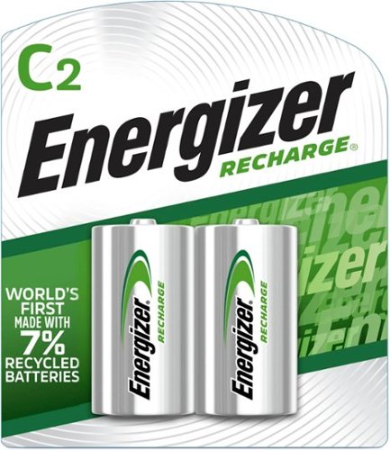 Energizer - Rechargeable C Batteries (2 Pack), C Cell Batteries