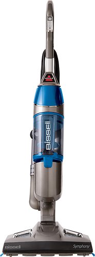  BISSELL - Symphony Bagless 2-in-1 Upright Vacuum/Steam Mop - Gingersnap/Fablue-S
