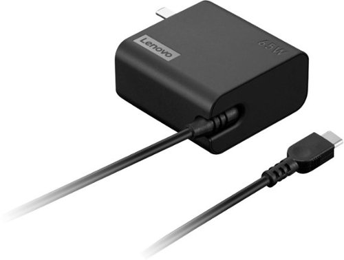 Lenovo - 65W USB-C Wall Adapter - Black