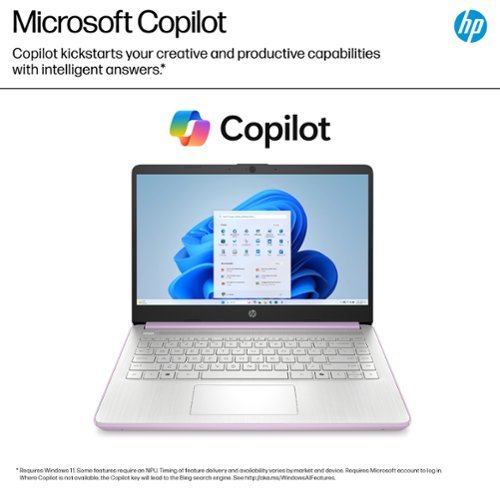 HP 14 Laptop - Intel Processor N150 - 4GB Memory - 128GB UFS - Honey Lavender SHOP ONLINE