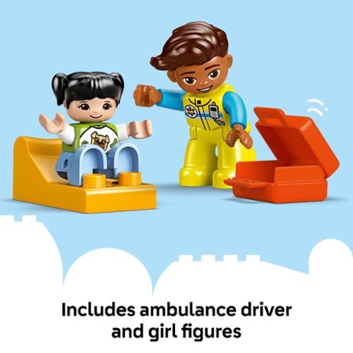 LEGO DUPLO Town Ambulance & Driver Building Toy 10447 HOW TO BUY