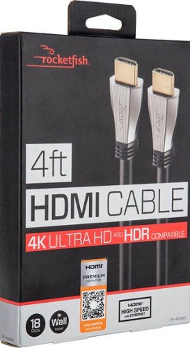 Rocketfish™ 4' 4K UltraHD/HDR In-Wall Rated HDMI Cable - Black HOW TO BUY