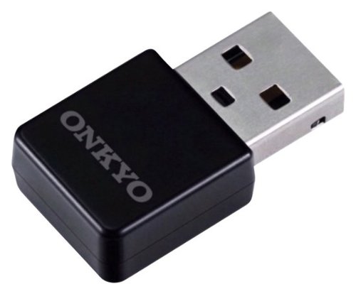 Onkyo - Wireless-N USB Network Adapter - Black-Front_Standard 